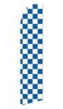 Blue and White Checkered Swooper Flag