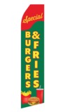 Burger and Fries Special Swooper Flag