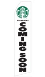 Starbucks Coffee Logo Coming Soon Swooper Flag
