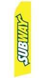 Subway Sandwiches Logo Swooper Flag