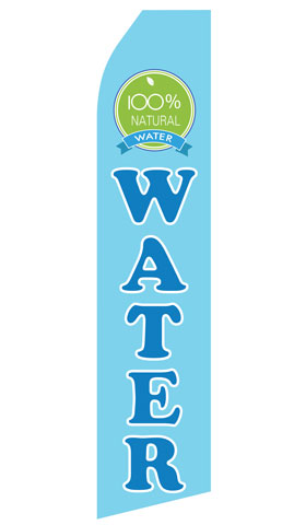 100% Natural Water Swooper Flag