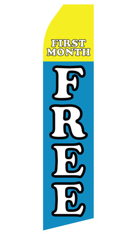 FIrst Month Free Swooper Flag