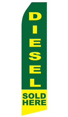 Diesel Sold Here Swooper Flag