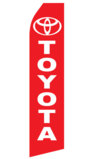 Red Toyota Logo Swooper Flag