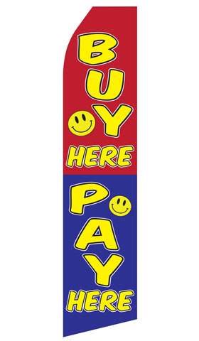 Buy Here Pay Here Swooper Flag
