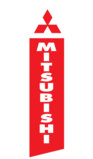 Mitsubishi Logo Swooper Flag