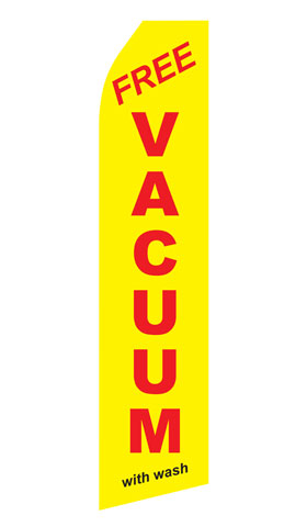 Yellow Free Vacuum With Wash Swooper Flag