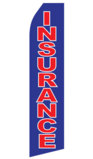 Blue Insurance Swooper Flag