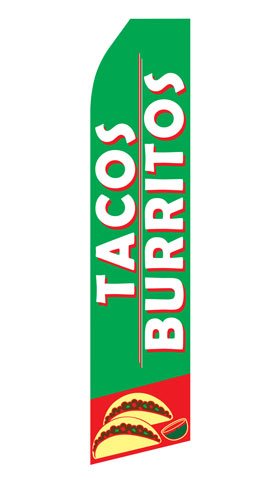 Tacos and Burritos Swooper Flag