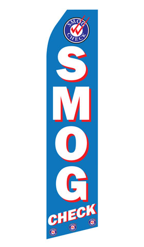 Smog Check Swooper Flag