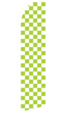 Green and White Checkered Swooper Flag
