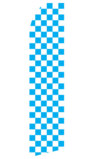 Blue Checkered Swooper Flag