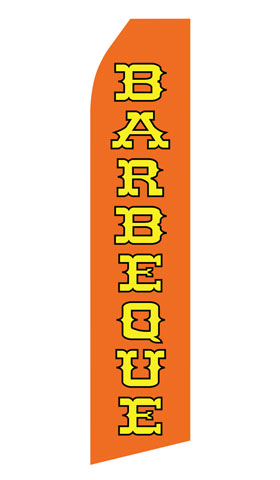 Orange Barbeque Swooper Flag