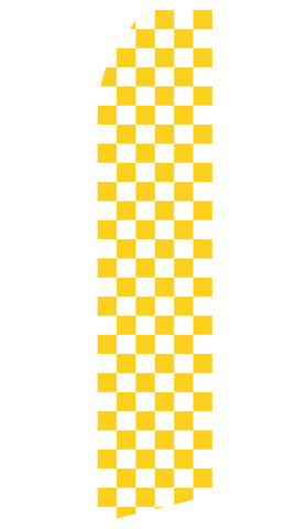 Yellow Checkered Swooper Flag